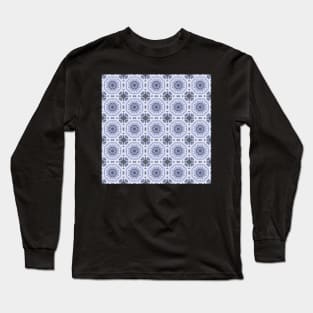 Winter Road Aerial view Kaleidoscope pattern 23 Long Sleeve T-Shirt